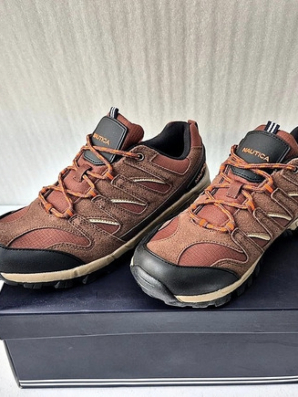 Nautica Visto Hiking Boots Men's Brown & Orange US 10.5